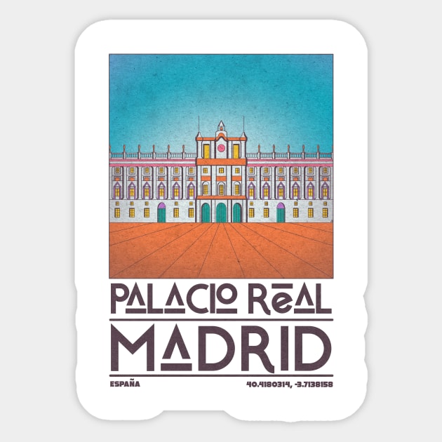 Palacio Real Madrid Sticker by JDP Designs
